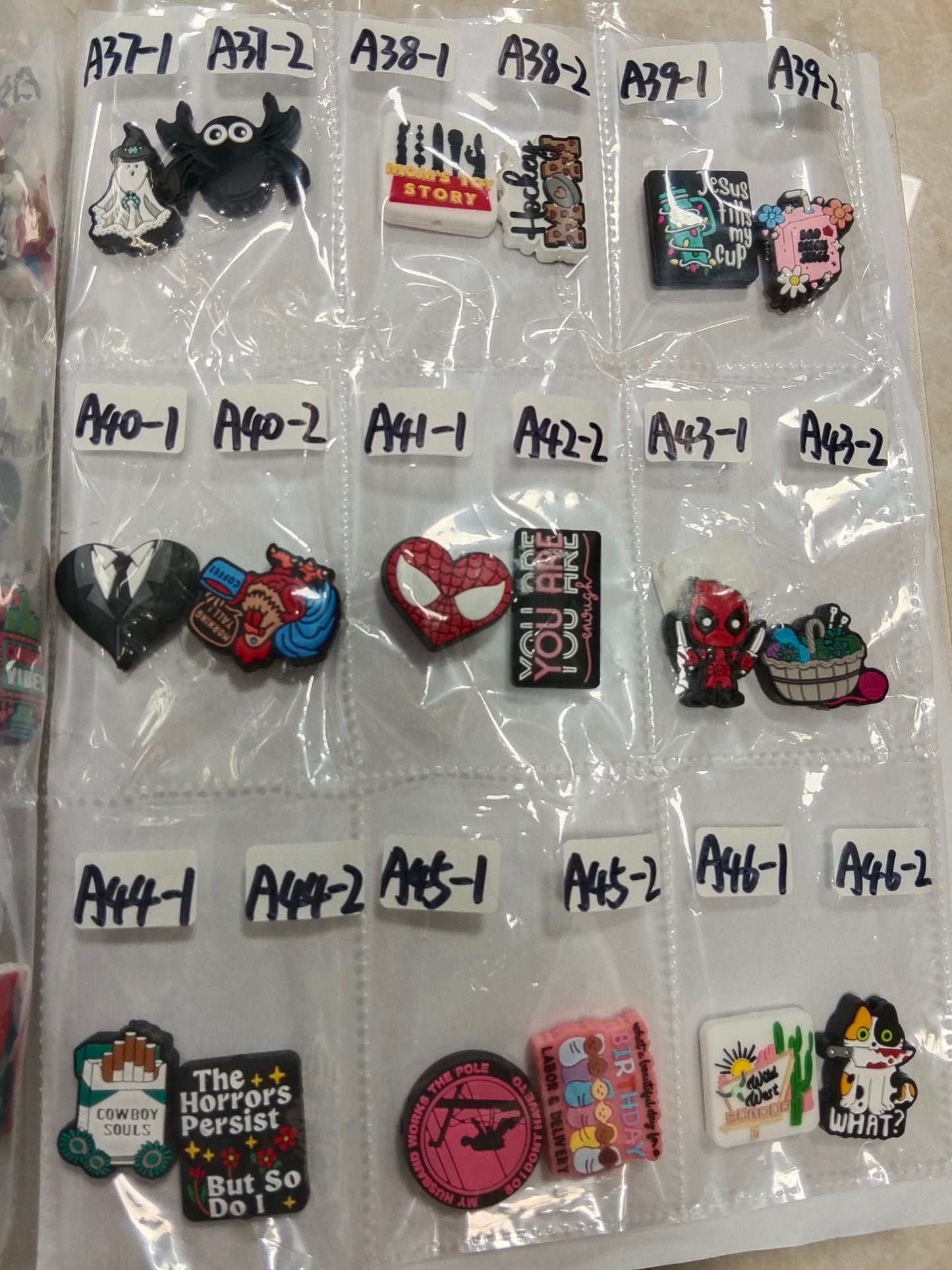 Focal silicone  beads$5/10pcs/bag(A1-1-A55-2)