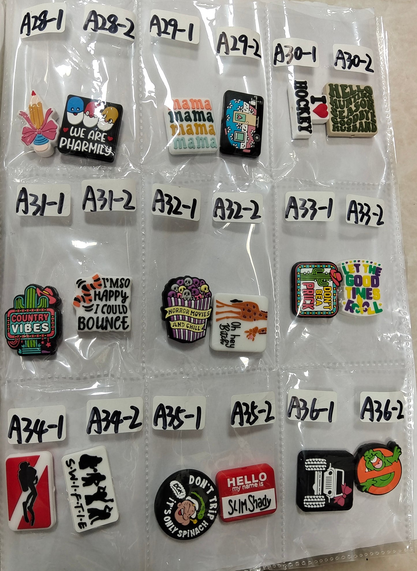 Focal silicone  beads$5/10pcs/bag(A1-1-A55-2)